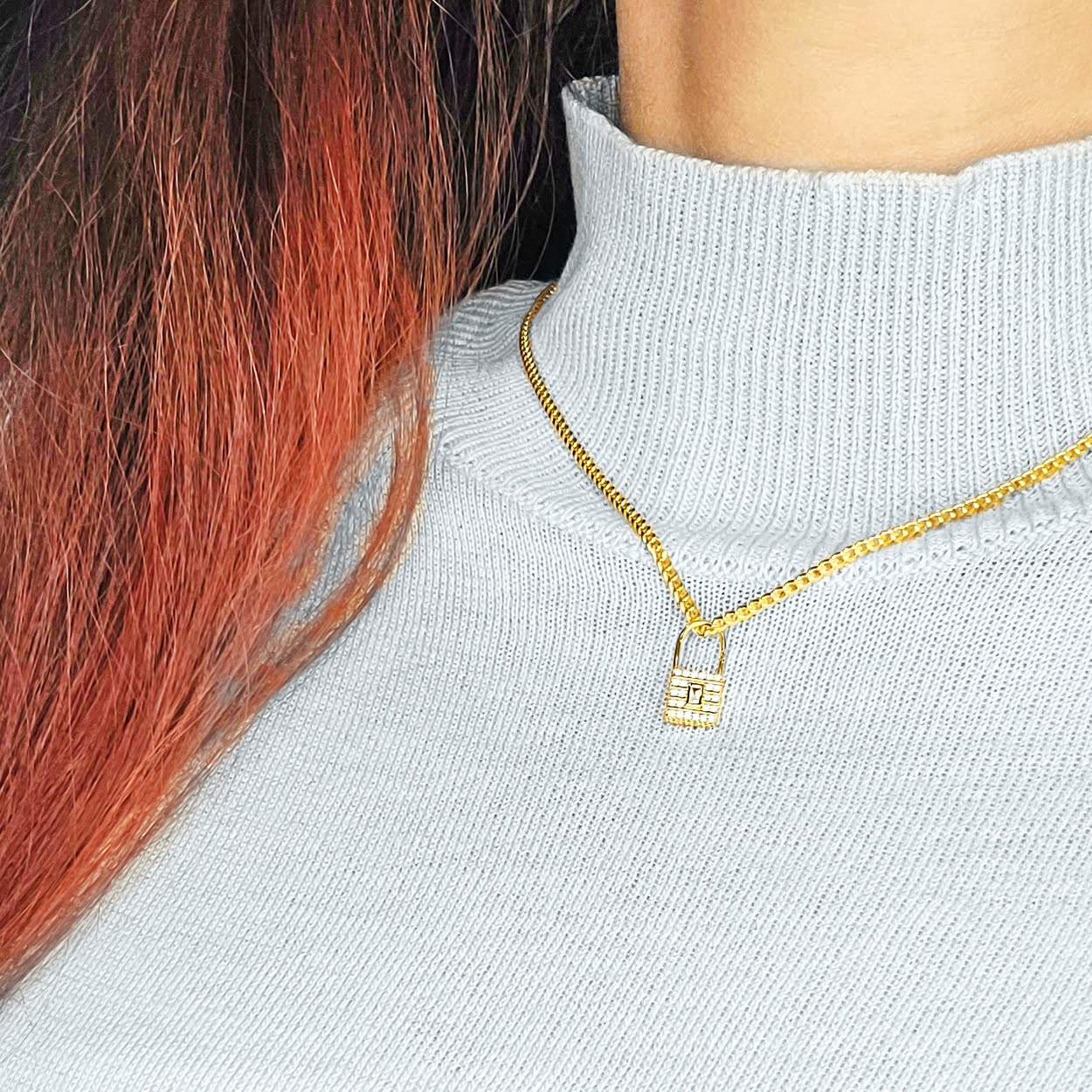 Locked Pendant - Gold